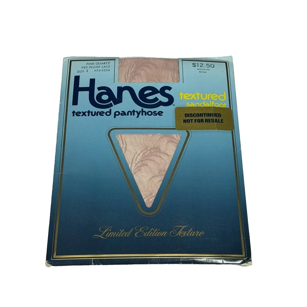 Hanes Textured Pantyhose LOT French Linen(2) & Pink Swartz 980 Plume Lace Size I